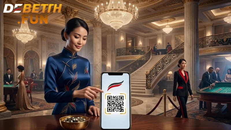 วิธีฝากเงิน DeBet ผ่าน QR Code